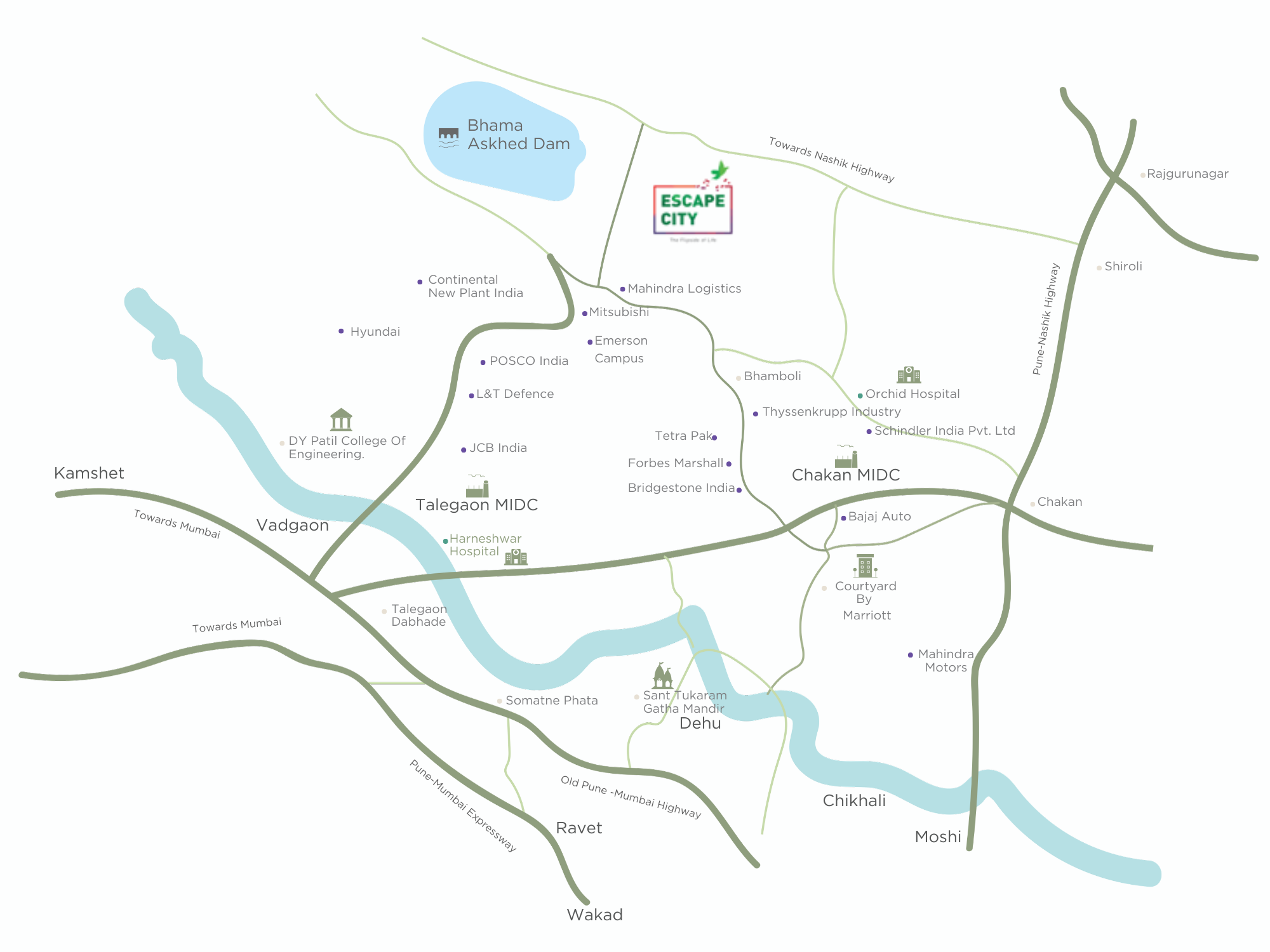 Location Map 3D Rendering